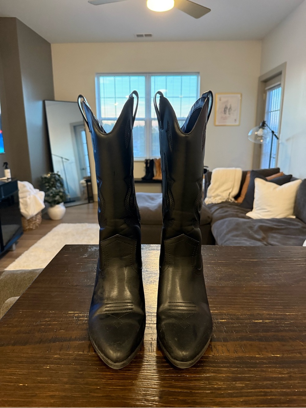 Black Women's Western Cowboy Boots
